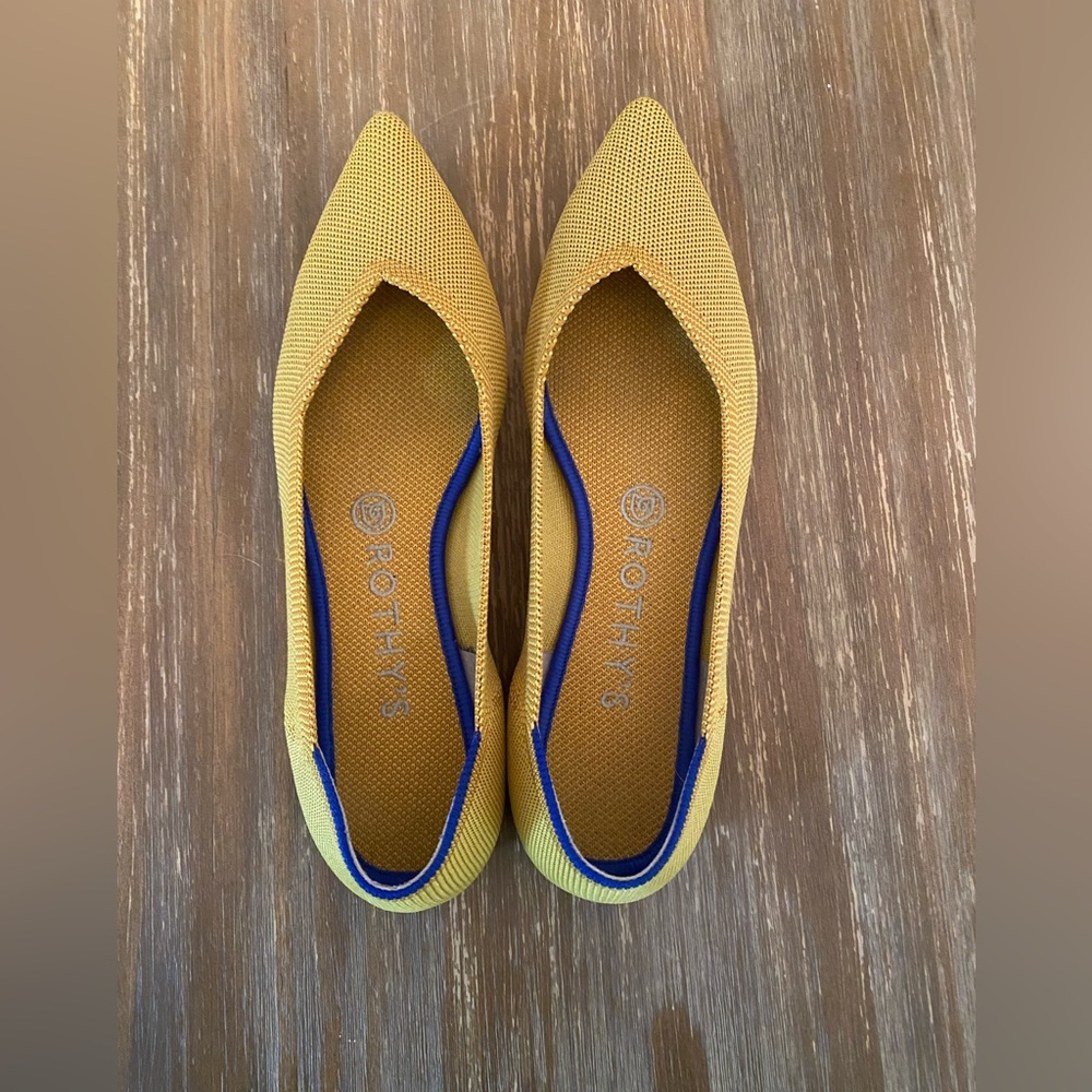 Rothy’s Marigold Yellow Points Size 8.5